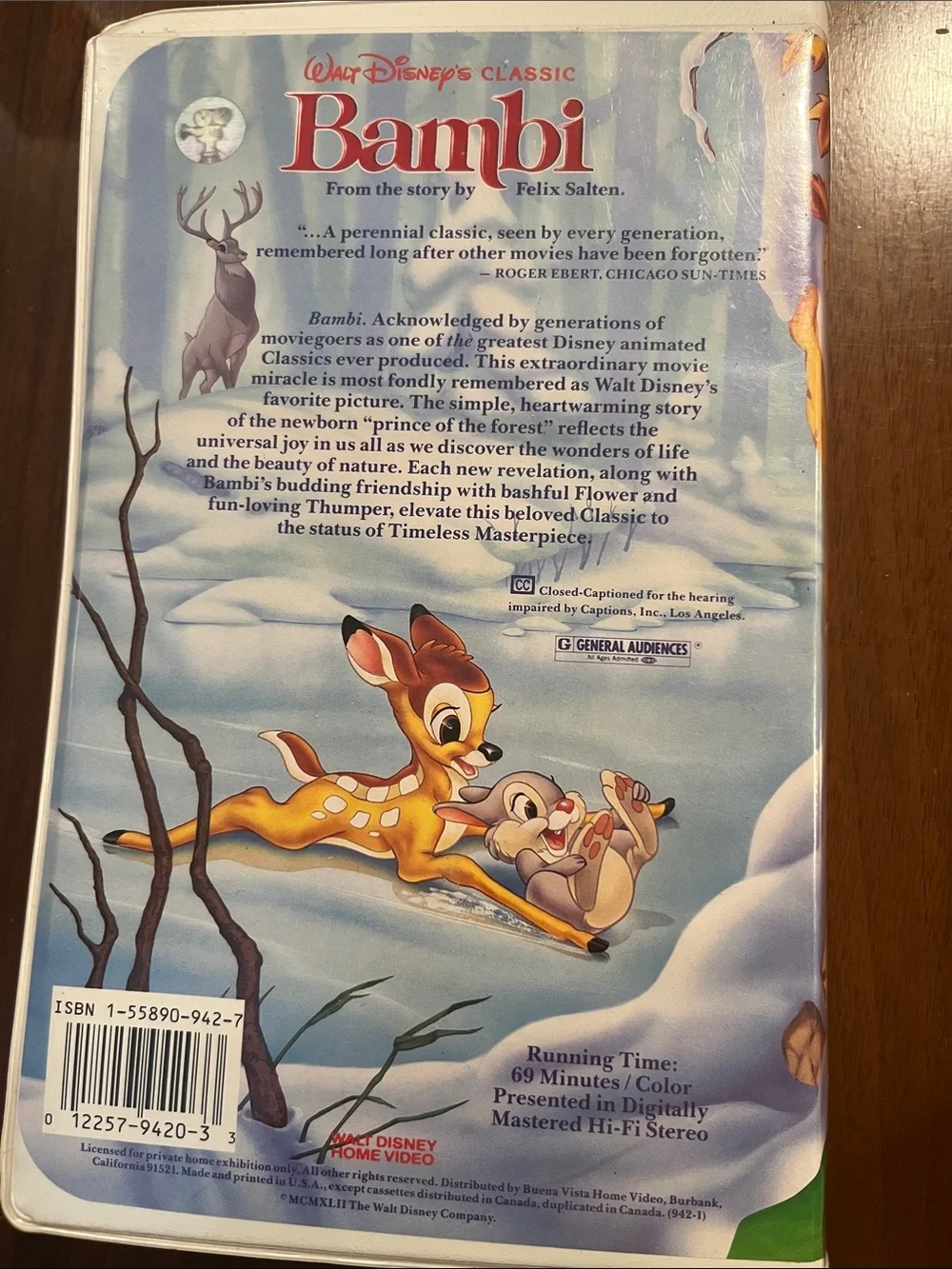 Disney Bambi Tree Forest Wall Art in Blue, Green, Brown, Yellow, White